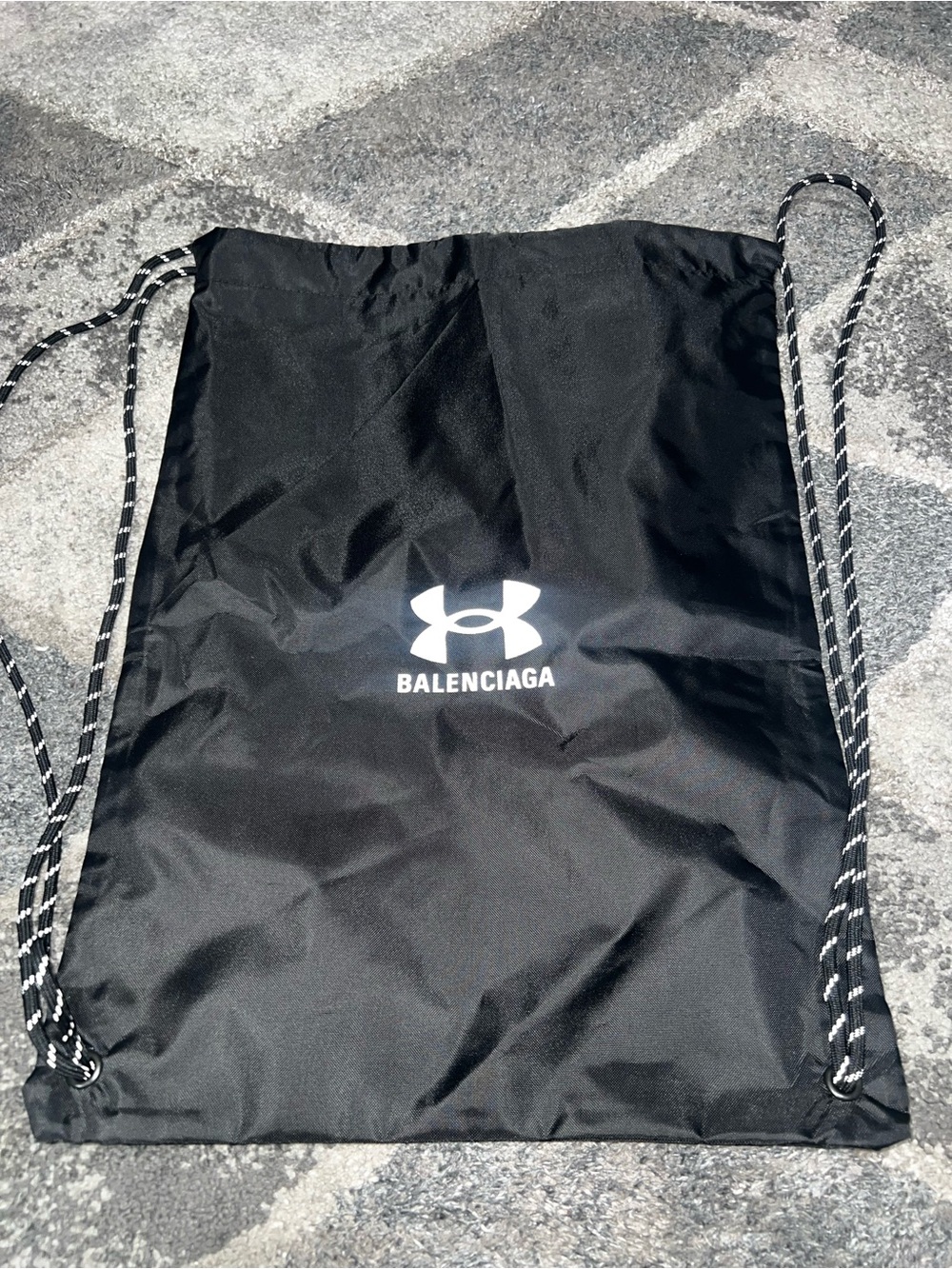 Balenciaga x Under Armour Logo Drawstring Sackpack/Gym Bag NWOT